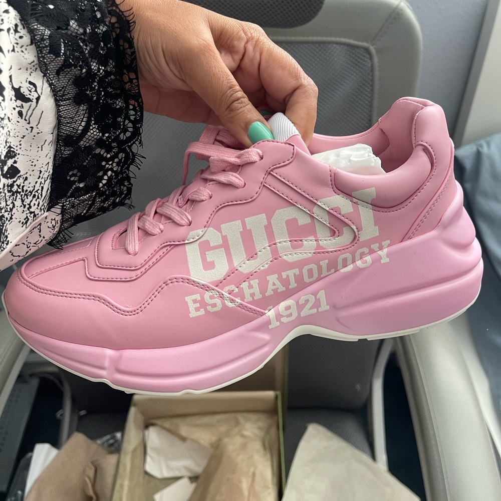 BNWT Gucci Rhyton 25 sneakers. Its Barbie era and this is the perfect shoe!